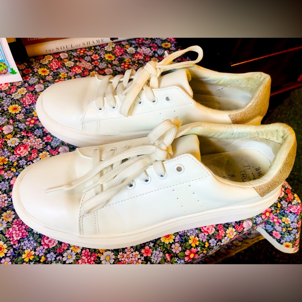 Women’s White Time and Tru Sneakers